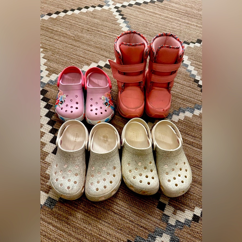 Girls Crocs & Carters shoe lot - size 12